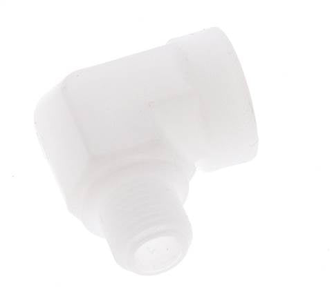 90deg Angled Fitting G1/8'' Male x Female Polypropylene (pp) 10bar (140.5psi) FDA