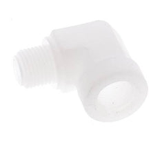 90deg Angled Fitting G1/8'' Male x Female Polypropylene (pp) 10bar (140.5psi) FDA