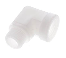 90deg Angled Fitting G1/2'' Male x Female Polypropylene (pp) 10bar (140.5psi) FDA
