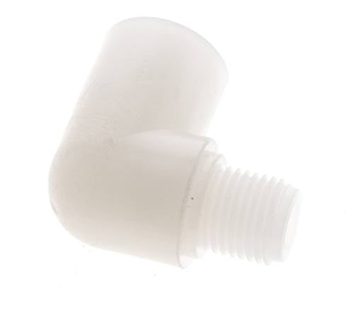 90deg Angled Fitting G1/4'' Male x Female PVDF 10bar (140.5psi) FDA