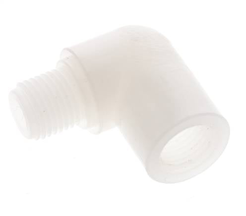 90deg Angled Fitting G1/4'' Male x Female PVDF 10bar (140.5psi) FDA