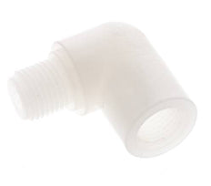 90deg Angled Fitting G1/4'' Male x Female PVDF 10bar (140.5psi) FDA