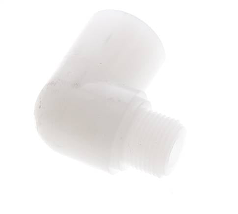 90deg Angled Fitting G3/8'' Male x Female PVDF 10bar (140.5psi) FDA