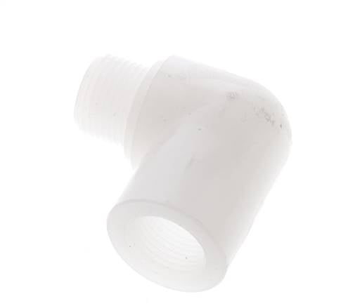 90deg Angled Fitting G3/8'' Male x Female PVDF 10bar (140.5psi) FDA