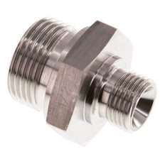 G 1'' x G 1/2'' Stainless steel Double Nipple 345 Bar - Hydraulic
