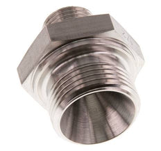 G 1'' x G 1/2'' Stainless steel Double Nipple 345 Bar - Hydraulic