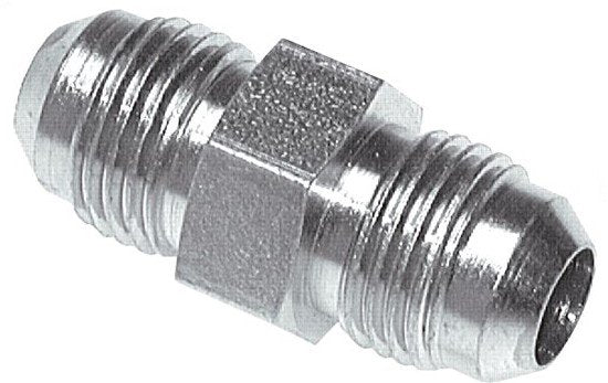 JIC Reducing Double Nipple UN 1-1/16''-12 (Dash Size 12) x UN 1-5/16''-12 (Dash Size 16) Stainless Steel 170bar (2388.5psi)