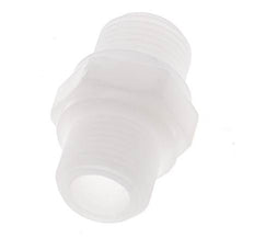 Double Nipple G3/8'' Polypropylene (pp) 10bar (140.5psi) FDA 22mm Hex