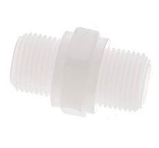 Double Nipple G3/8'' Polypropylene (pp) 10bar (140.5psi) FDA 22mm Hex