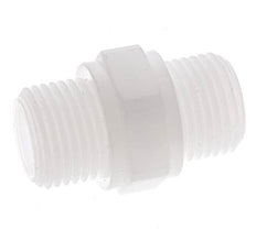 Double Nipple G1/2'' Polypropylene (pp) 10bar (140.5psi) FDA 27mm Hex