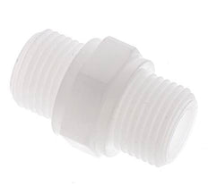 Double Nipple G1/2'' Polypropylene (pp) 10bar (140.5psi) FDA 27mm Hex