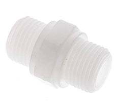 Double Nipple G1/2'' Polypropylene (pp) 10bar (140.5psi) FDA 27mm Hex