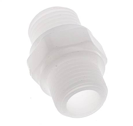Double Nipple G1/2'' Polypropylene (pp) 10bar (140.5psi) FDA 27mm Hex