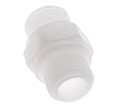 Double Nipple G1/2'' Polypropylene (pp) 10bar (140.5psi) FDA 27mm Hex