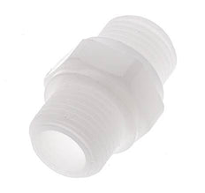 Double Nipple G1/2'' Polypropylene (pp) 10bar (140.5psi) FDA 27mm Hex