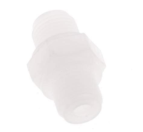 Double Nipple G1/8'' PVDF 10bar (140.5psi) FDA 14mm Hex