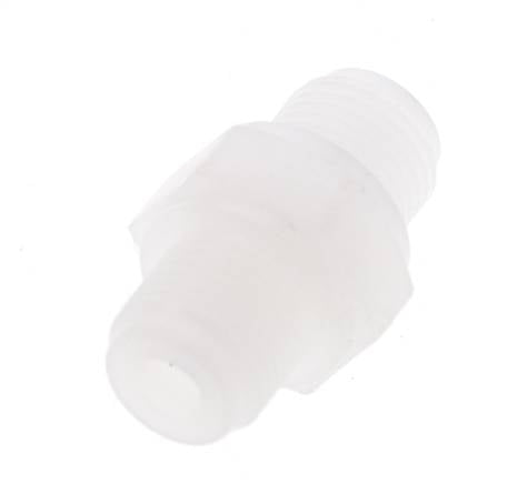 Double Nipple G1/8'' PVDF 10bar (140.5psi) FDA 14mm Hex