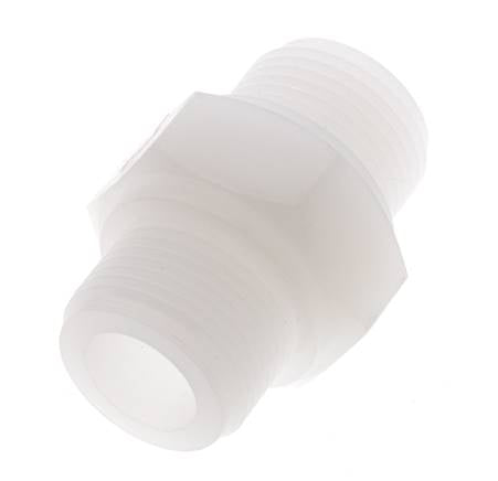 Double Nipple G3/4'' PVDF 10bar (140.5psi) FDA 36mm Hex