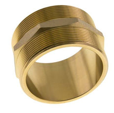 Double Nipple G3'' Brass Flat Seal 16bar (224.8psi) 89mm Hex