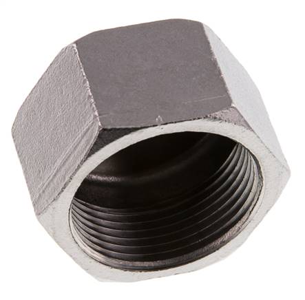 Rp 1 1/4'' Stainless steel End cap 16 Bar