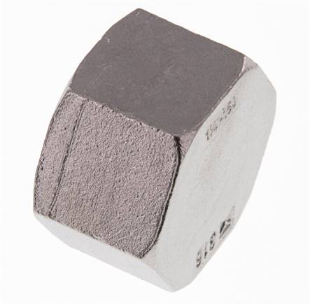 Rp 1 1/4'' Stainless steel End cap 16 Bar