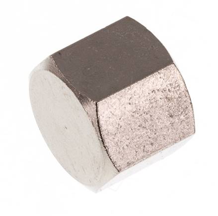 G 1/4'' Nickel plated Brass End cap 16 Bar [5 Pieces]