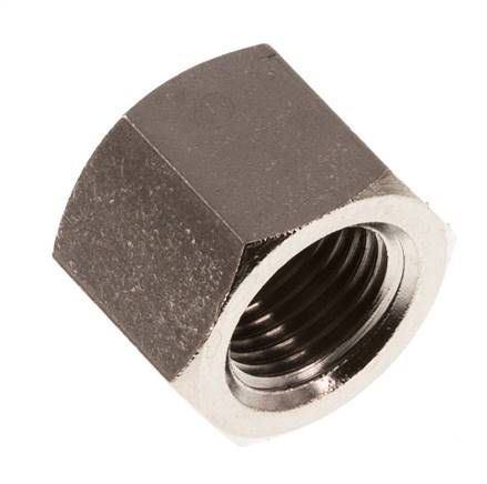G 1/4'' Nickel plated Brass End cap 16 Bar [5 Pieces]