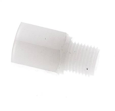 Threaded Extension G1/4'' Male x Female PVDF 10bar (140.5psi) FDA 17mm Hex