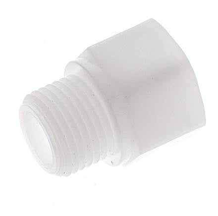 Threaded Extension G1/2'' Male x Female Polypropylene (pp) 10bar (140.5psi) FDA 27mm Hex