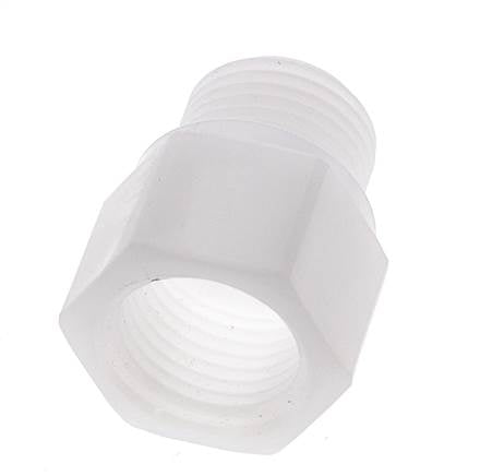 Threaded Extension G1/2'' Male x Female Polypropylene (pp) 10bar (140.5psi) FDA 27mm Hex