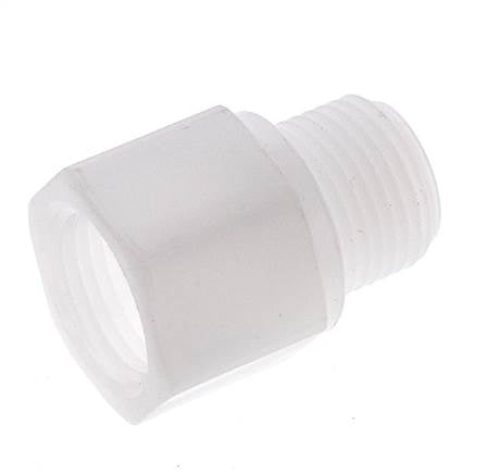 Threaded Extension G3/8'' Male x Female Polypropylene (pp) 10bar (140.5psi) FDA 22mm Hex