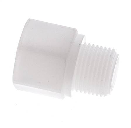Threaded Extension G3/8'' Male x Female Polypropylene (pp) 10bar (140.5psi) FDA 22mm Hex