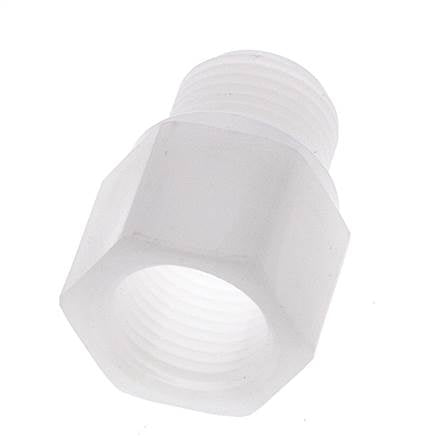 Threaded Extension G3/8'' Male x Female Polypropylene (pp) 10bar (140.5psi) FDA 22mm Hex