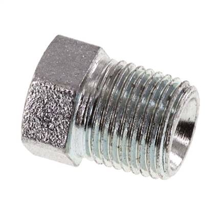 1/8'' NPT Male Zinc plated Steel Closing plug with Outer Hex 345 Bar [2 Pieces]