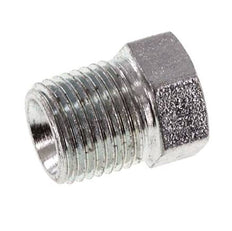 1/8'' NPT Male Zinc plated Steel Closing plug with Outer Hex 345 Bar [2 Pieces]