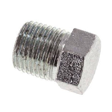 1/8'' NPT Male Zinc plated Steel Closing plug with Outer Hex 345 Bar [2 Pieces]