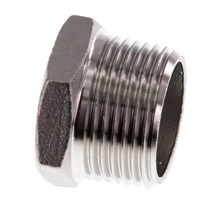 Plug R1'' Stainless steel with External Hex 16bar (224.8psi)