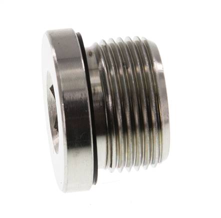 Plug M24 X 1.5 Steel NBR with Internal Hex 400bar (5620.0psi)