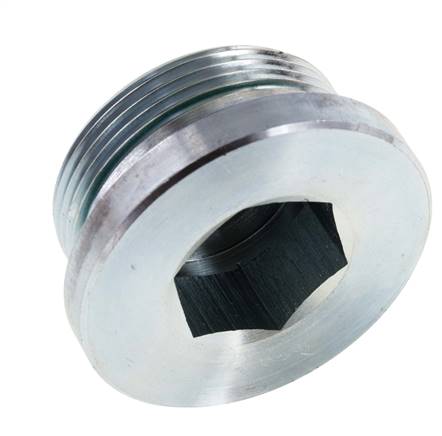 Plug M42 X 2 Steel FKM with Internal Hex 250bar (3512.5psi)
