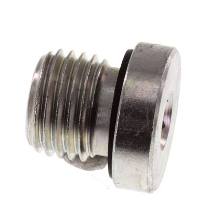 Plug M14 X 1.5 Steel NBR with Internal Hex 400bar (5620.0psi) [2 Pieces]