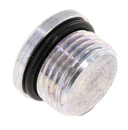 Plug UNF 3/4INCH-16 Steel NBR with Internal Hex 630bar (8851.5psi) [2 Pieces]