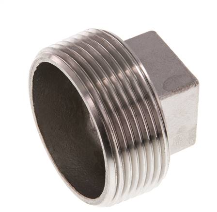 Plug R1 1/2'' Stainless steel with External Square 16bar (224.8psi)