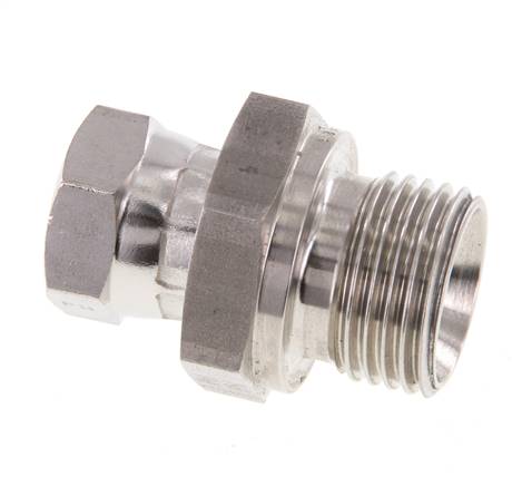 G 1/4'' x G 1/2'' F/M Stainless steel Reducing Adapter 350 Bar - Hydraulic