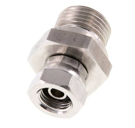 G 1/4'' x G 1/2'' F/M Stainless steel Reducing Adapter 350 Bar - Hydraulic