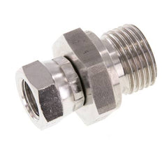 G 1/4'' x G 1/2'' F/M Stainless steel Reducing Adapter 350 Bar - Hydraulic