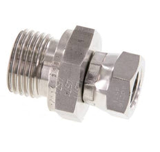 G 1/4'' x G 1/2'' F/M Stainless steel Reducing Adapter 350 Bar - Hydraulic