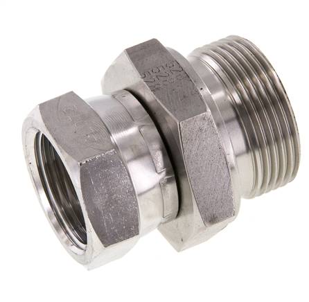 G 1'' x G 1 1/4'' F/M Stainless steel Reducing Adapter 150 Bar - Hydraulic