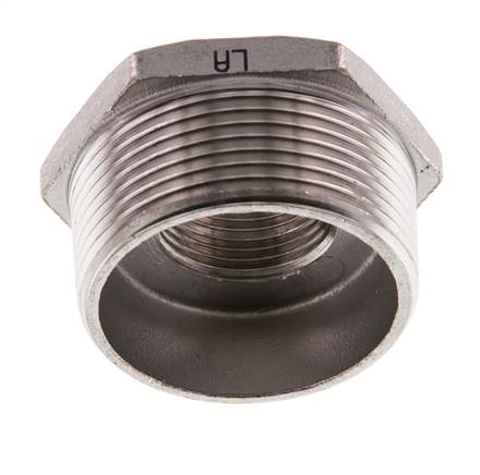 R 1 1/2'' x Rp 1/4'' M/F Stainless steel Reducing Ring 16 Bar