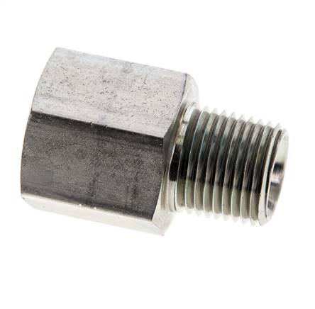 1/2'' NPT x 1/2'' NPT M/F Zinc plated Steel Extension 345 Bar - Hydraulic