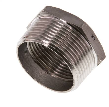 R 1 1/2'' x Rp 1 1/4'' M/F Stainless steel Reducing Ring 16 Bar